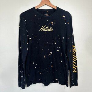 Hollister California - Bleached long sleeve Tee - Medium - Black, gold, Brown